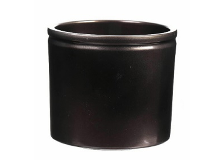 Bronze Ceramics Flower Pot, H4.9"xD5.5",  12.5x14cm (6 pc/ctn)