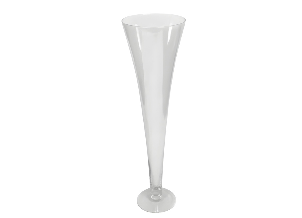Clear Glass Vase, H31.5"xD9.3",  80x23.5cm (1 pc/ctn)