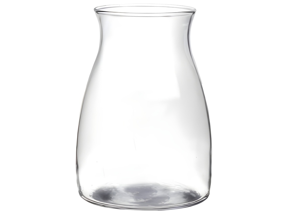 Clear Glass Vase, H7.9"xD5.7",  20x14.5cm (6 pc/ctn)