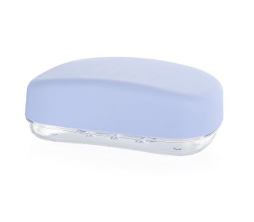 [P73009] Plastic Bar Draining Soap Dish with Cover (36 pcs/ctn)