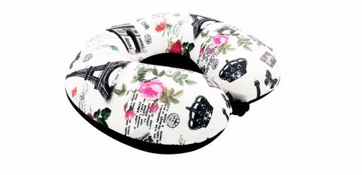[PL001] Memory Foam Neck Pillow, Flower Pattern (24 pcs/ctn)