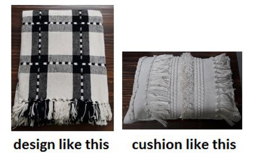 [PL502] 100% Cotton Throw Pillow (10 pcs/ctn)