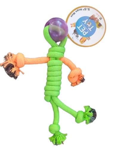 [PP-T13] 9.5" Polyester Rope Man Dog Toy (50 pcs/ctn)
