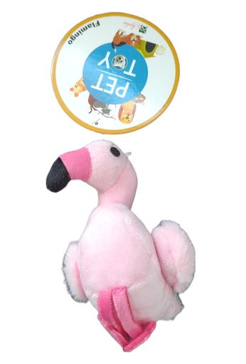 [PP-T2] 5.1" Small Super Soft Texture Flamingo Dog Toy (200 pcs/ctn)