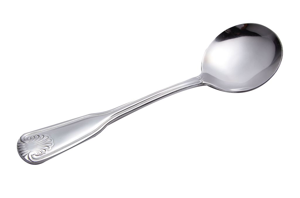 18/0 Stainless Steel Soup Spoon (6pc/bag, 150 pcs/ctn)