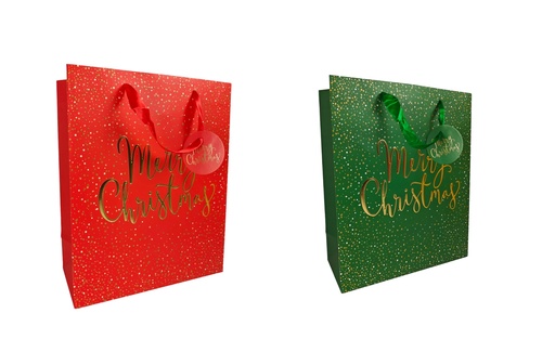 [HT9110] 13" x 10" x 5"(26 x 32 x 12cm)  Xmas Gift Bag  (144 pc/ctn)