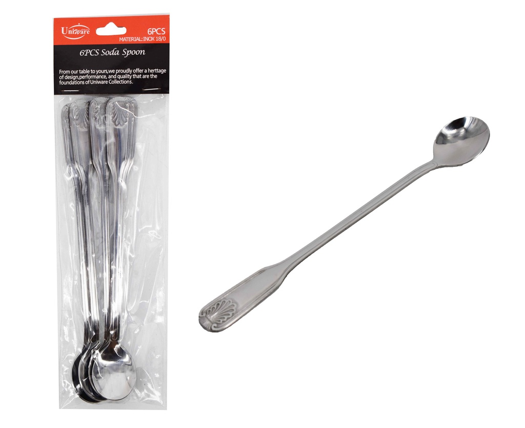 18/0 Stainless Steel Soda Spoon (6pc/bag, 300 pcs/ctn)