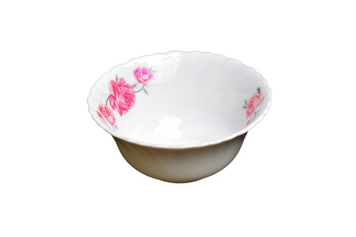 [RS203-50] 5" Opal Glass Rose Design Soup Bowl (36 pcs/ctn)