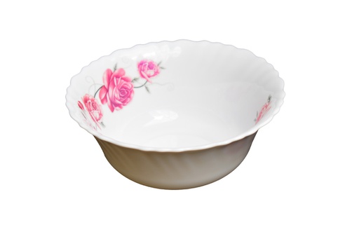 [RS203-60] 6" Opal Glass Rose Design Soup Bowl (36 pcs/ctn)