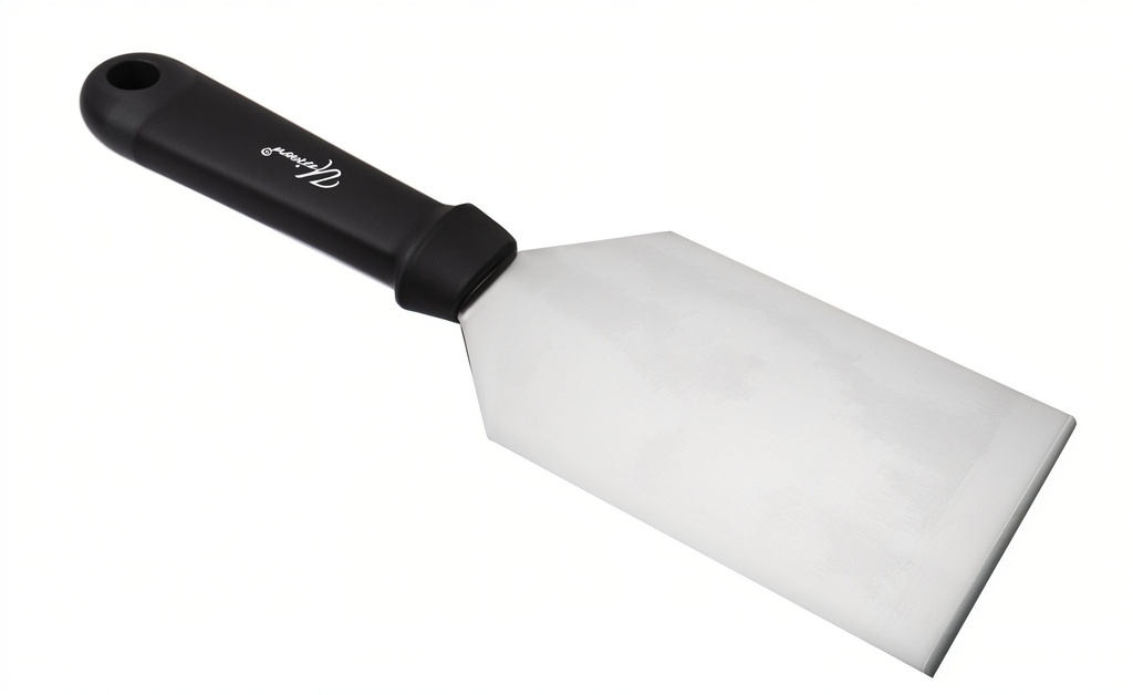 10.5" Stainless Steel Spatula w. Black Handle (48 pcs/ctn)