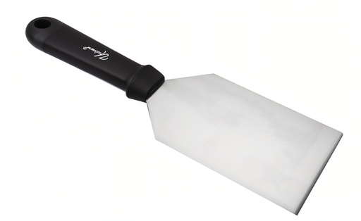 [20091] 10.5" Stainless Steel Spatula w. Black Handle (48 pcs/ctn)