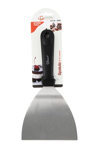[20093] 10" Stainless Steel Scraper w. Black Handle (48 pcs/ctn)