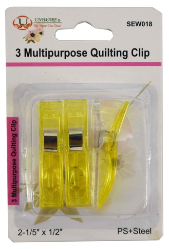 [SEW018] 3 pc Large Quilting Clip, Mixed Color (288 pcs/ctn)