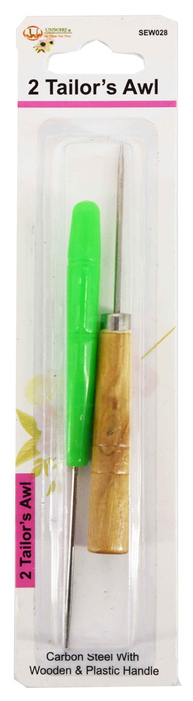 2 pc Tailor Awl's, Wooden and Plastic Handles (288 pcs/ctn)