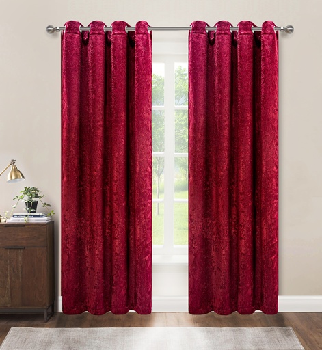 [WC53001BD] 54"x84" Lila 54"x84" Elara 99% Blackout Grommet Window Curtain, 100% Polyester (12 pc/ctn)