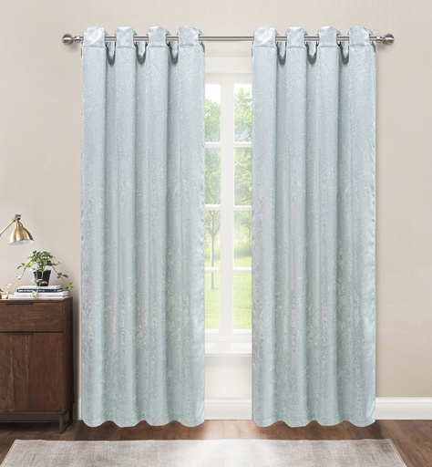 [WC53001SL] 54"x84" Lila 54"x84" Elara 99% Blackout Grommet Window Curtain, 100% Polyester (12 pc/ctn)