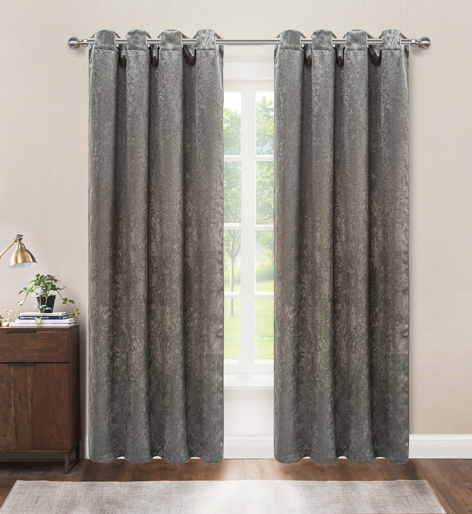 54"x84" Lila 54"x84" Elara 99% Blackout Grommet Window Curtain, 100% Polyester (12 pc/ctn)