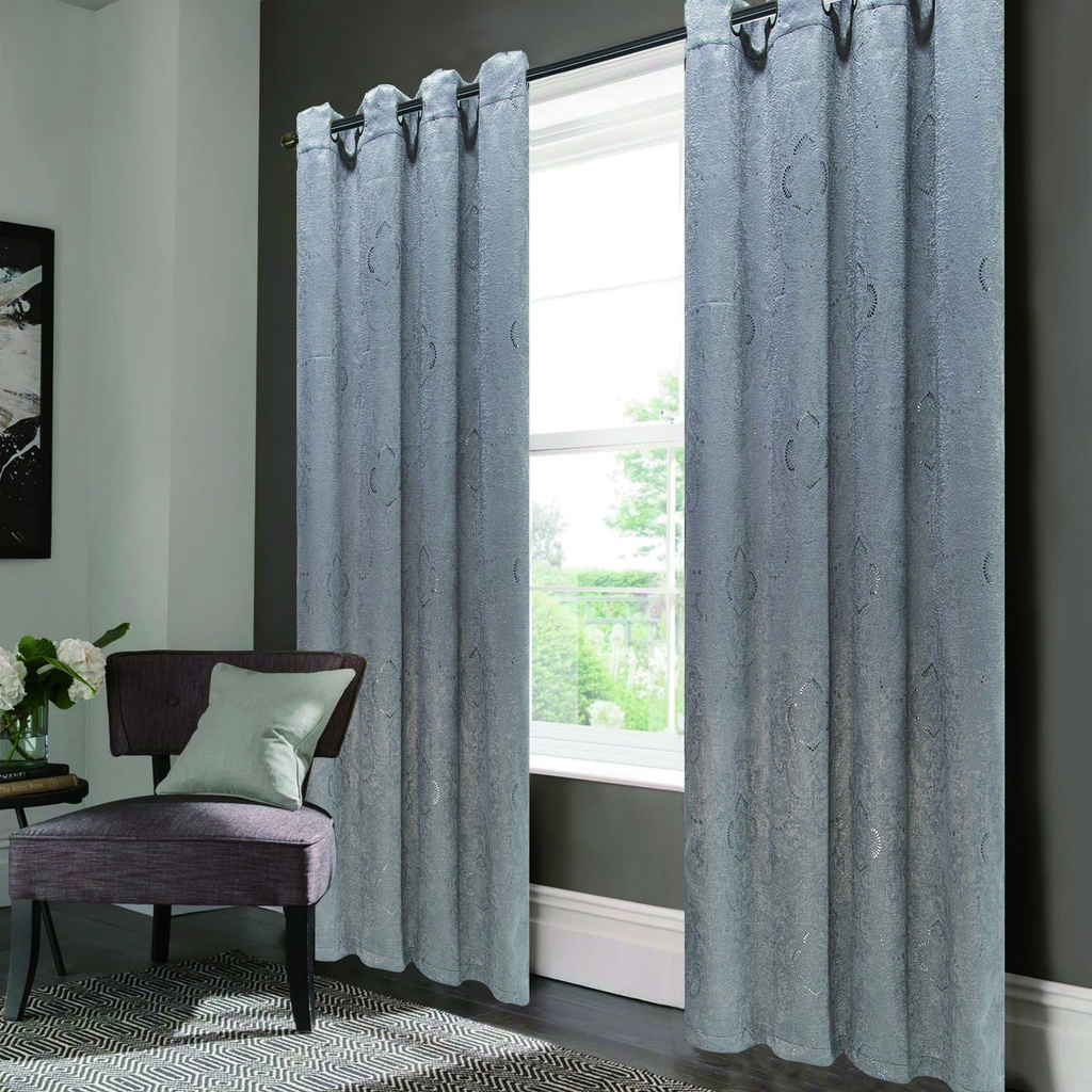 54"x84" Elara 99% Blackout Grommet Window Curtain, 100% Polyester (12 pc/ctn)