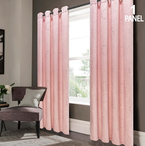 [WC56001PK] 54"x84" Elara 99% Blackout Grommet Window Curtain, 100% Polyester (12 pc/ctn)