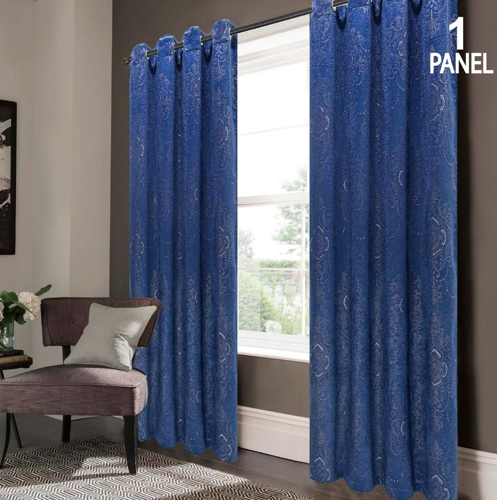 54"x84" Elara 99% Blackout Grommet Window Curtain, 100% Polyester (12 pc/ctn)