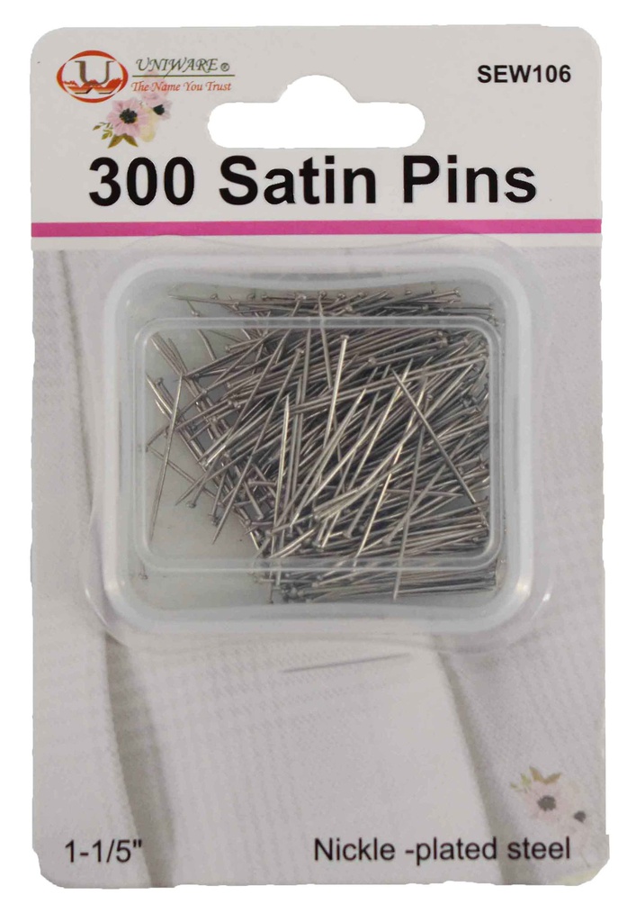 300 pc Large Satin Hemming Pin Set (288 pcs/ctn)