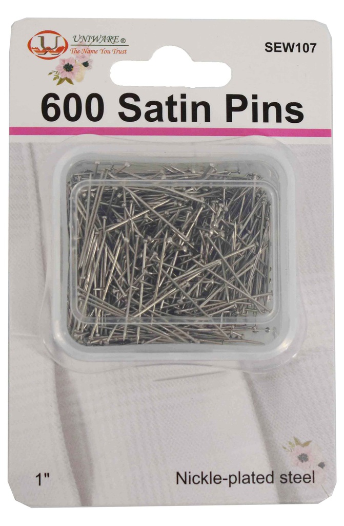 600 pc Large Satin Hemming Pin Set (288 pcs/ctn)