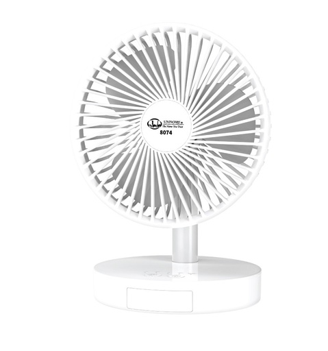 [8074] 5" Rechargeable Led Mini Fan (12 pc/ctn)