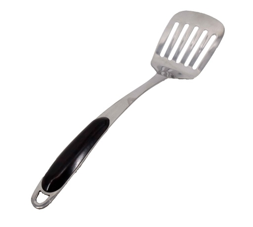[20237] 13" S.S. Slotted Spatula with Red Speckle Handle (72 pcs/ctn