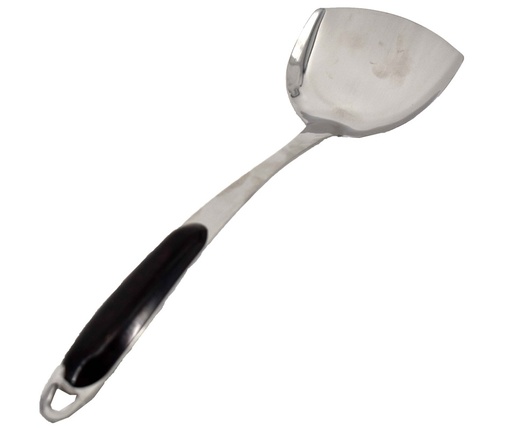 [20238] 13" S.S. Chinese Spatula with Red Speckle Handle (72 pcs/ctn