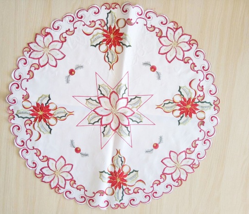[TC553600] 36" Round Table Cloth Flower, Mixed Colors (1000 sets/ctn)
