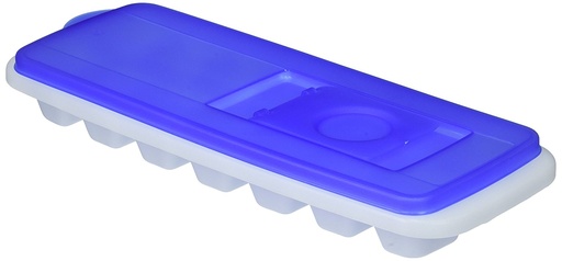 [TF607] Plastic Ice Cube Tray with Blue Lid (24 pcs/ctn)
