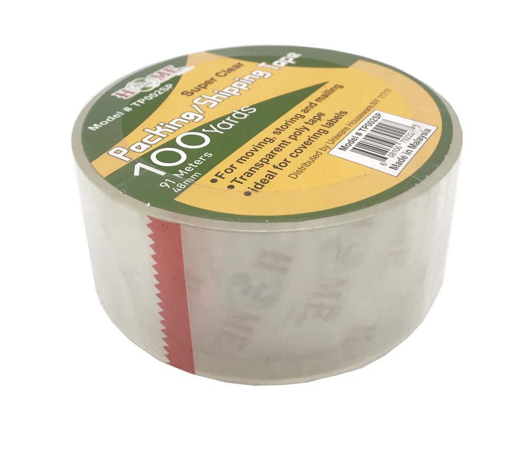 100 Yard x 2" Super Clear Packing Tape (36 pcs/ctn)