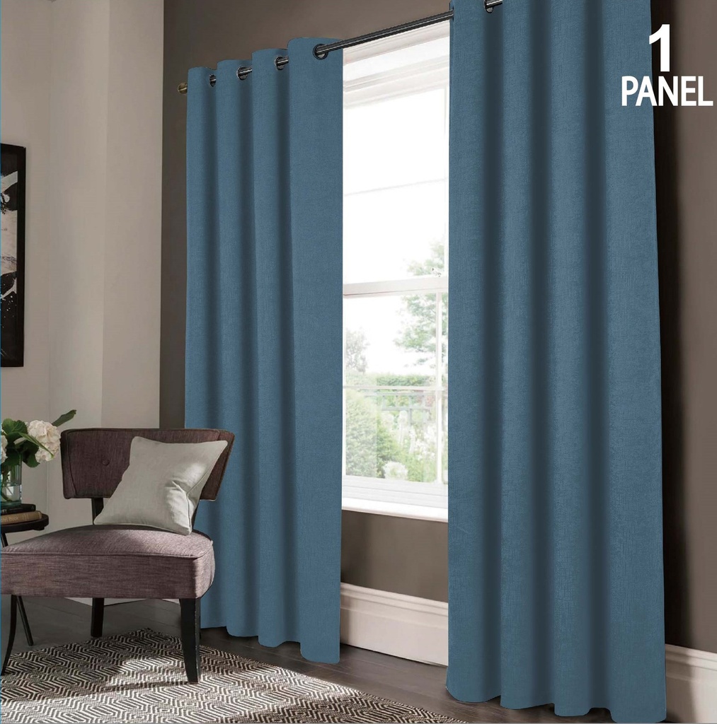54"x84" Ada 99% Blackout Grommet Window Curtain, 100% Polyester (12 pc/ctn)