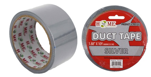 [TP015SL] 10 Yard x 2" Silver Cloth Duct Tape (72 pcs/ctn)