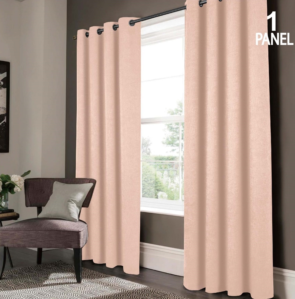 54"x84" Ada 99% Blackout Grommet Window Curtain, 100% Polyester (12 pc/ctn)