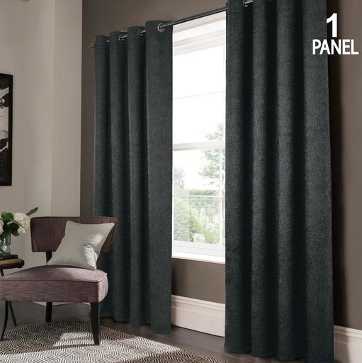 [WC53003GY] 54"x84" Ada 99% Blackout Grommet Window Curtain, 100% Polyester (12 pc/ctn)