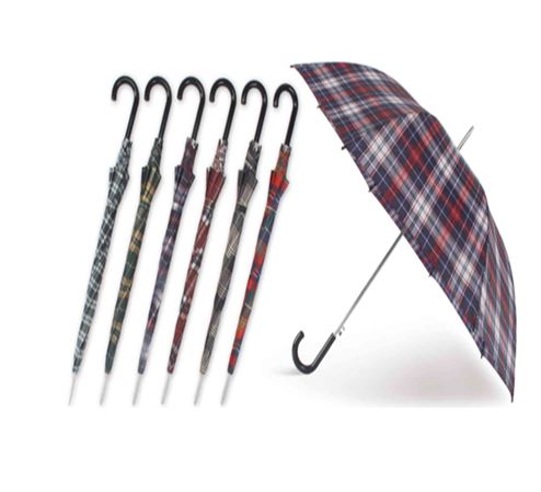 [UL1604] 27" Straight Auto Open Umbrella, Mixed Colors (36 pcs/ctn)