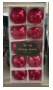 " 10pc water-bleached candle red, 10g/pc"