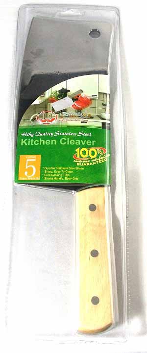 Heavy Gauge Stainless Steel Chinese Cleaver (24 pcs/ctn)