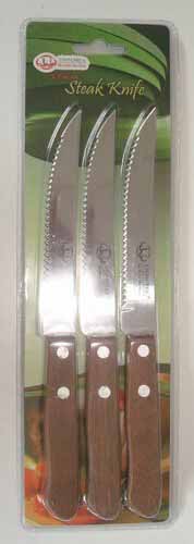 3 pc Half Tang Steak Knife Set (96 sets/ctn)
