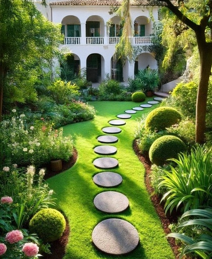 [CPGC-0355] 30x30x2cm Garden Stepping  Stone (12 pcs /Resin)