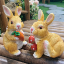[CPGC-0356] 9.2x10x18.3cm resin craft rabbit