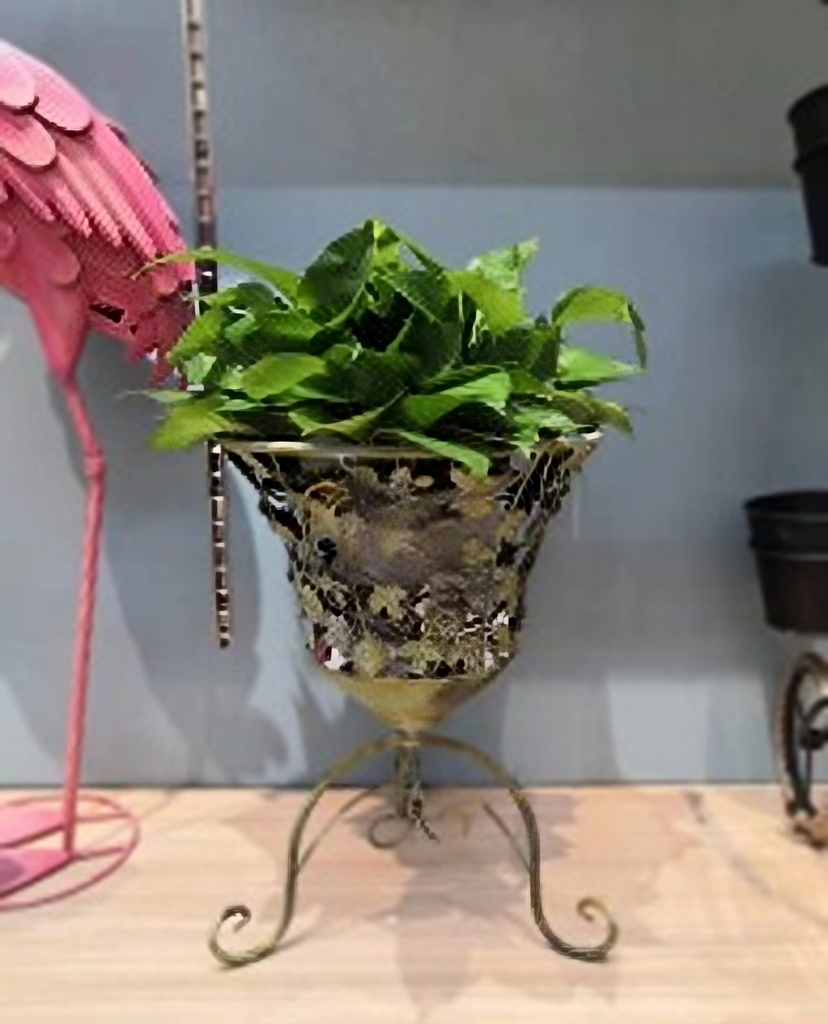Iron flowerpot