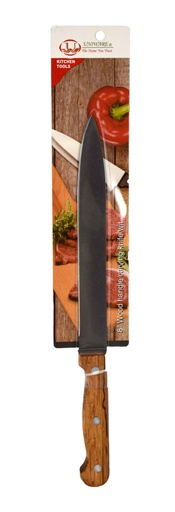 [20351] 8" Full Tang Wood Handle Chef Meat Knife (72 pcs/ctn)