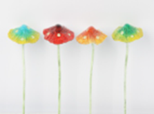 Metal Luminous Mushroom Garden Stake, 9.2x9.2x24.5cm (24 pc/ctn)