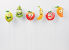 Metal Fruit Garden Stake, 90cm H, (24 pc/ctn)