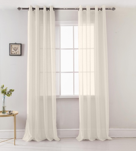 [WC58001-BG] 54"x84" Beige Window Curtain (12 pcs/ctn)