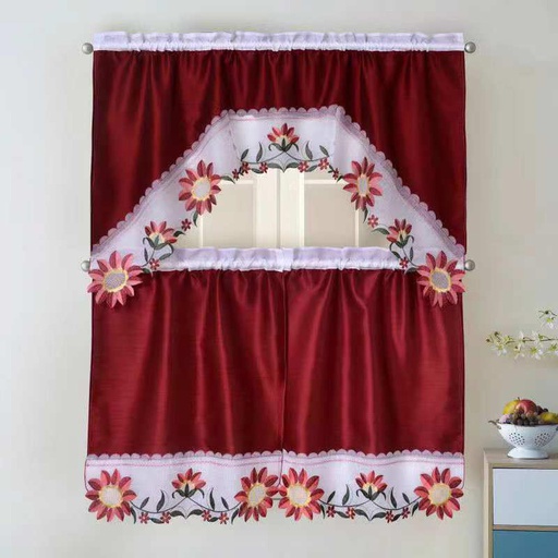 [WC59000] Olivia Grey Polyester Window Curtain, mixlo (100 pcs/ctn)