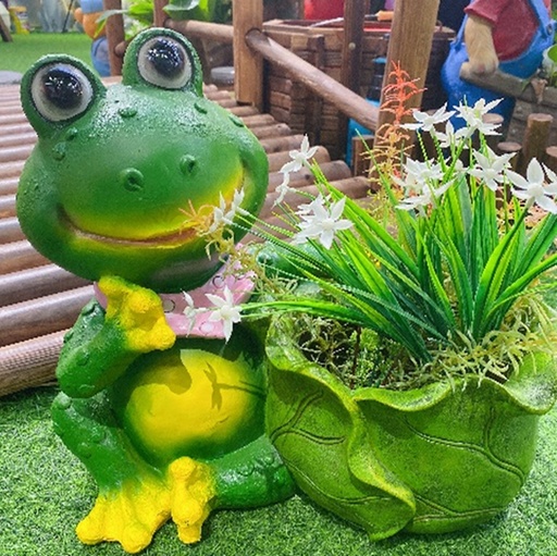 [CPGC-0453] Resin frog 41x23x37cm