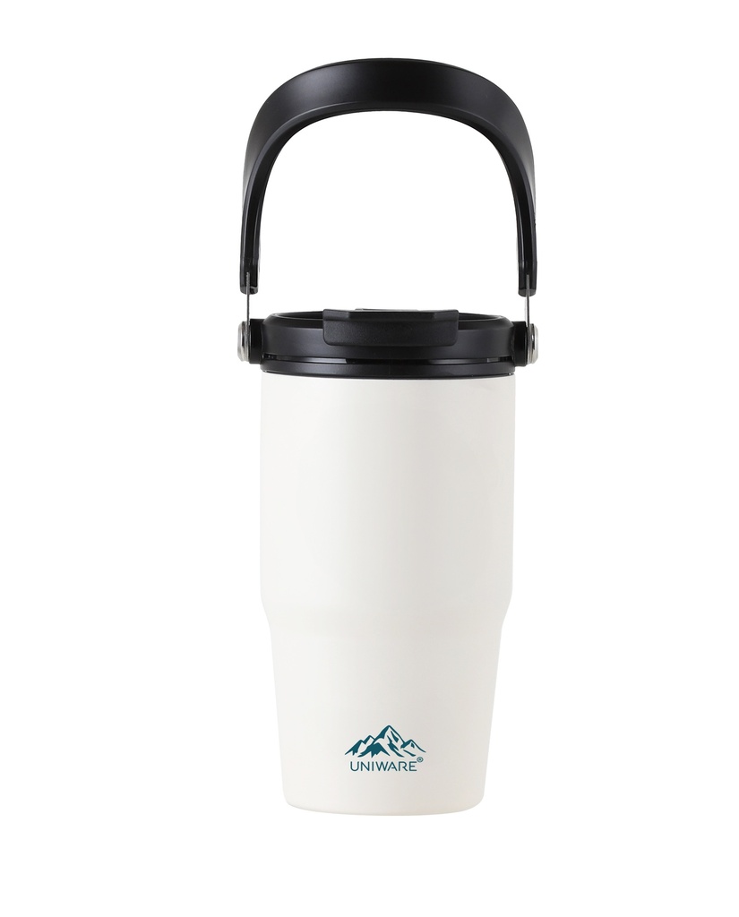 590ml White Double Wall Stainless Steel Flask (12 pc/ctn)